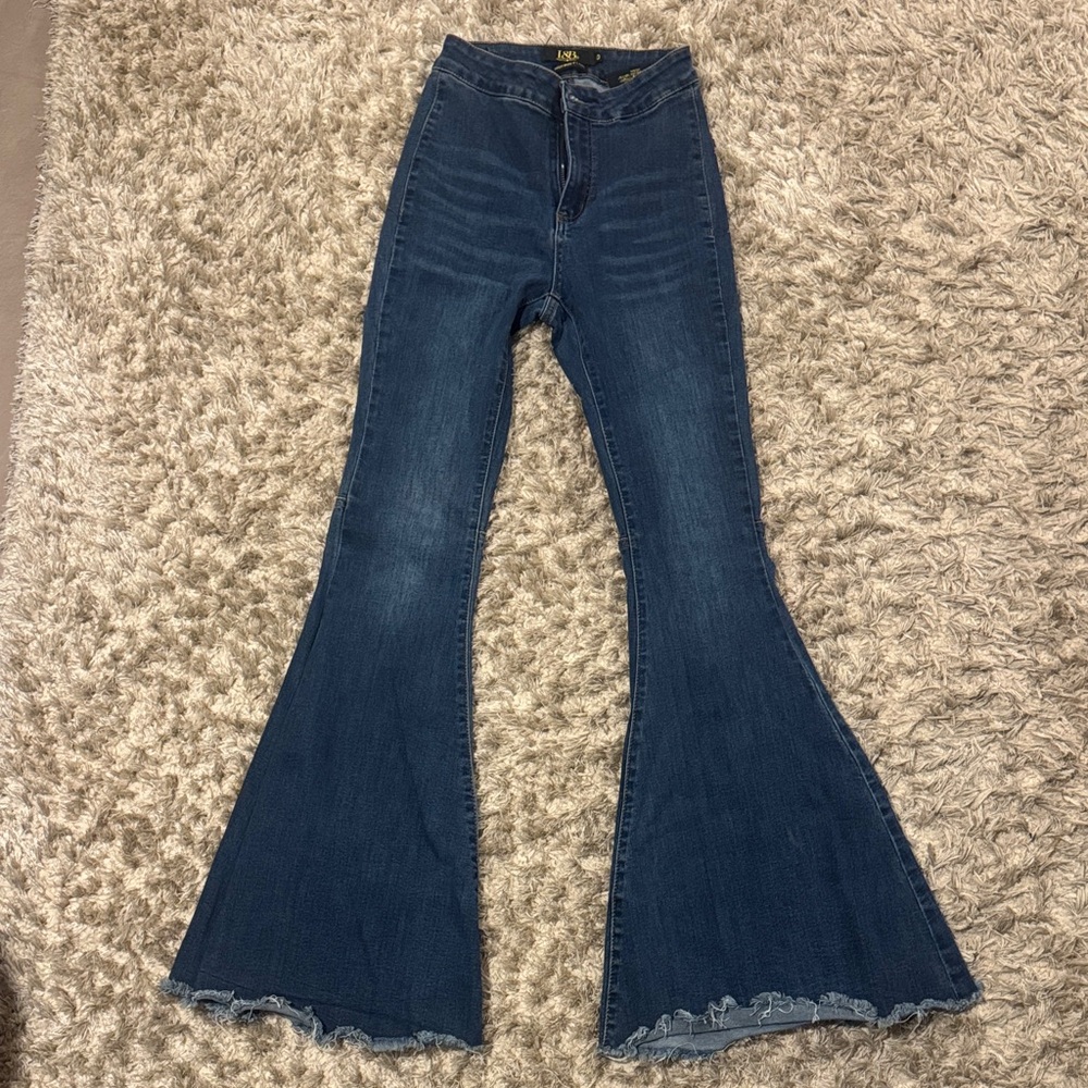 Women's Flared Blue Jeans